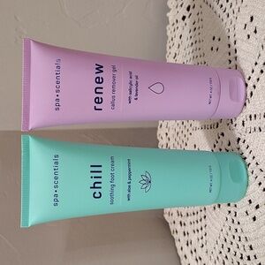 Spa Scentials Renew & Chill Foot Callus Remover Gel & Soothing Foot Cream